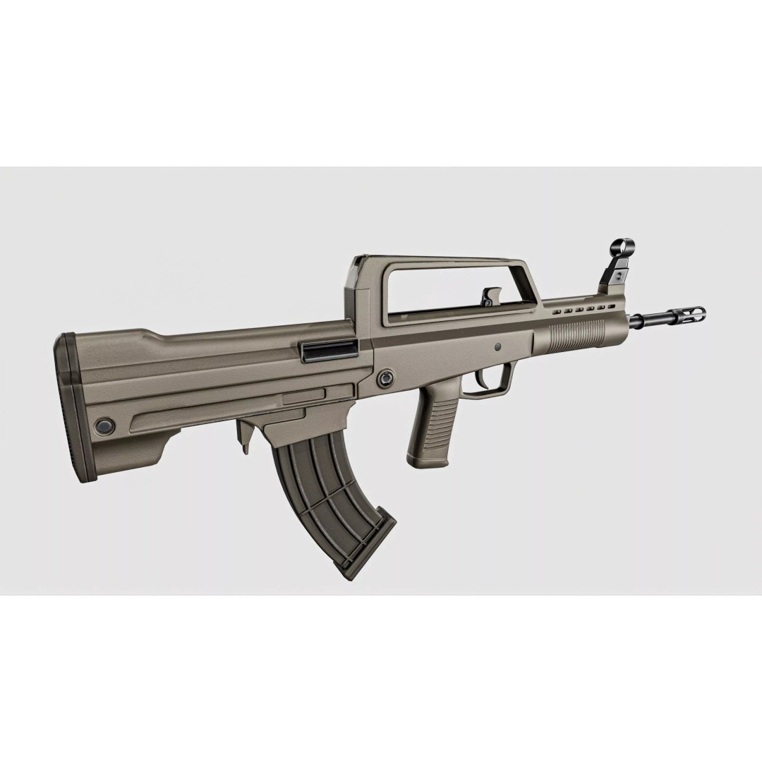 QBZX 95 Assault Rifle 3D Model – Low Poly PBR Game Asset, FBX - View 6
