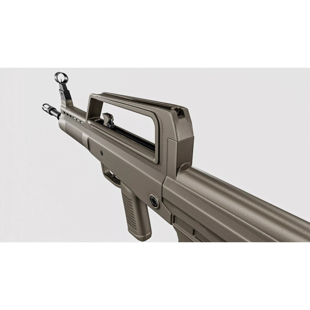 QBZX 95 Assault Rifle 3D Model – Low Poly PBR Game Asset, FBX - View 7