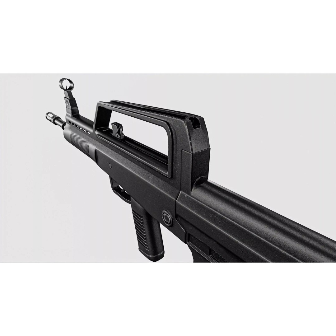 QBZX 95 Assault Rifle 3D Model – Low Poly PBR Game Asset, FBX - View 8