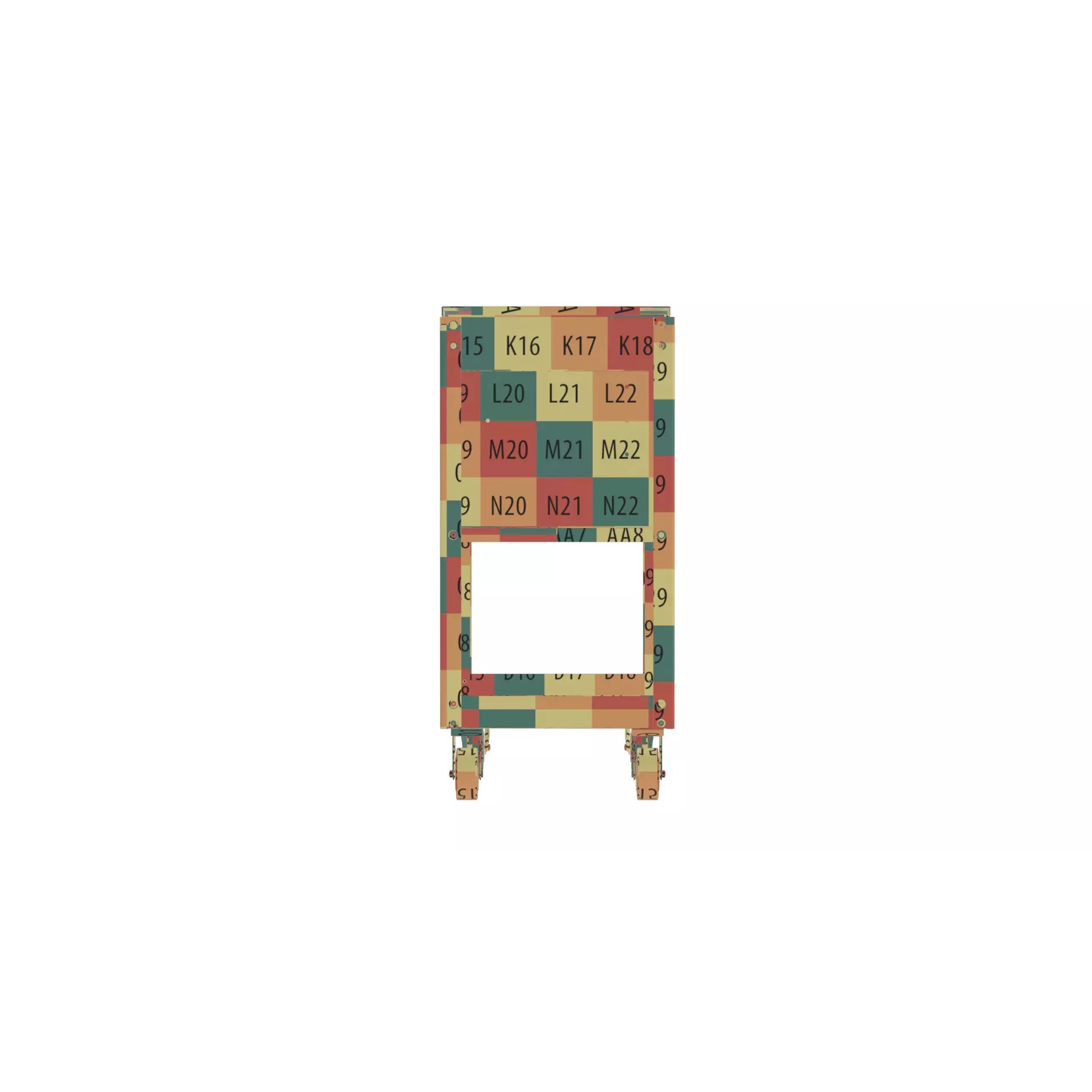 Drawer Utility Tool Cart - Game-Ready 3D Model
