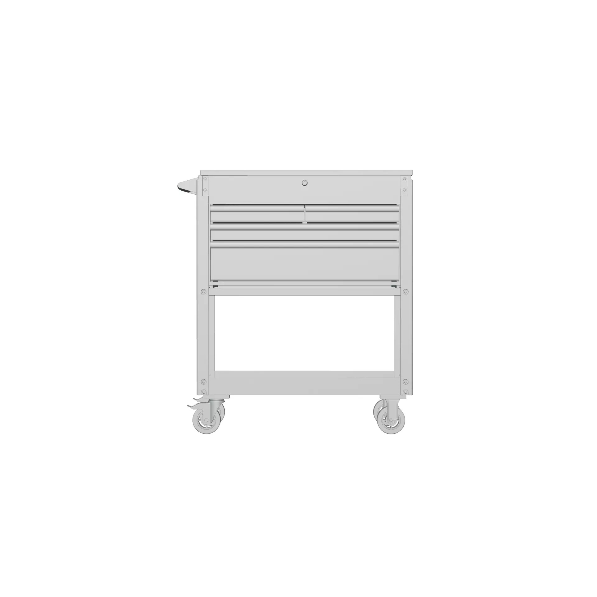 Drawer Utility Tool Cart - Game-Ready 3D Model - View 13