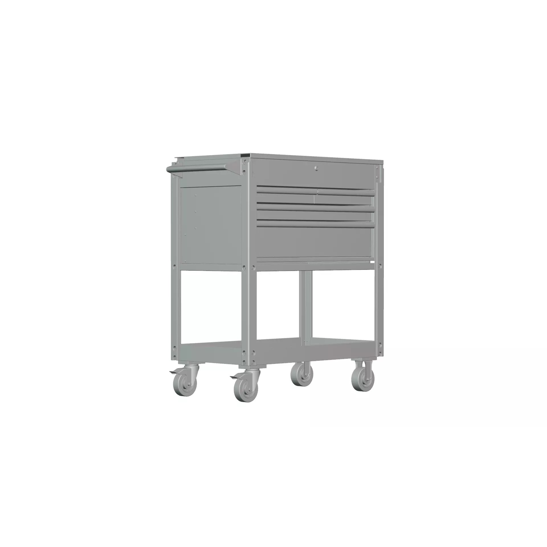 Drawer Utility Tool Cart - Game-Ready 3D Model - View 14
