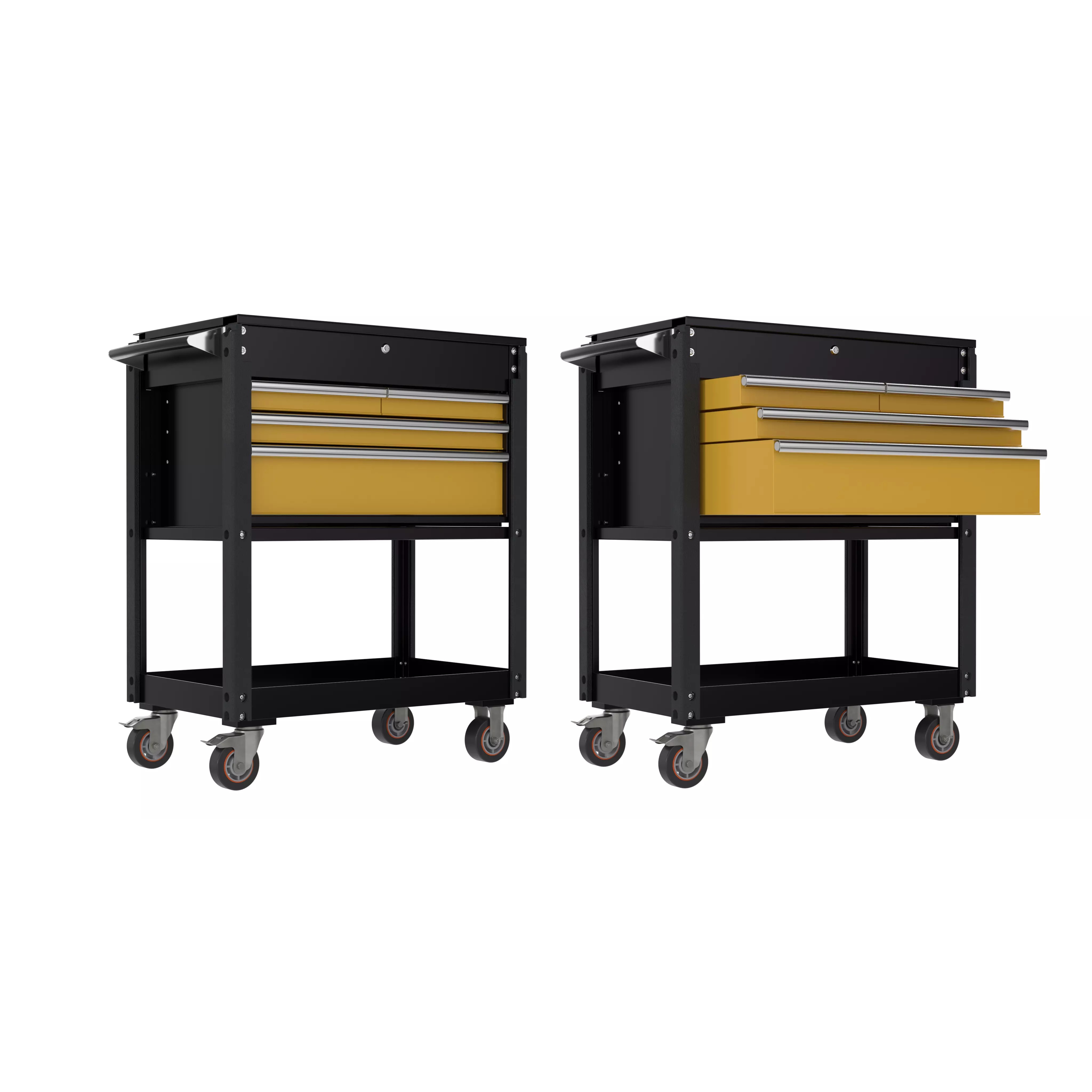 Drawer Utility Tool Cart - Game-Ready 3D Model - View 2