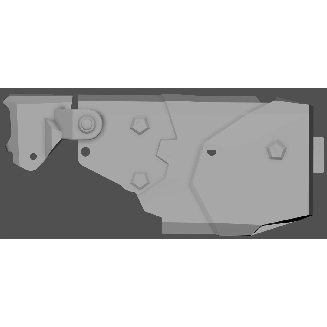 X2 Blade Tech Holster 3D Model – Low Poly PBR Game Asset, FBX - View 15