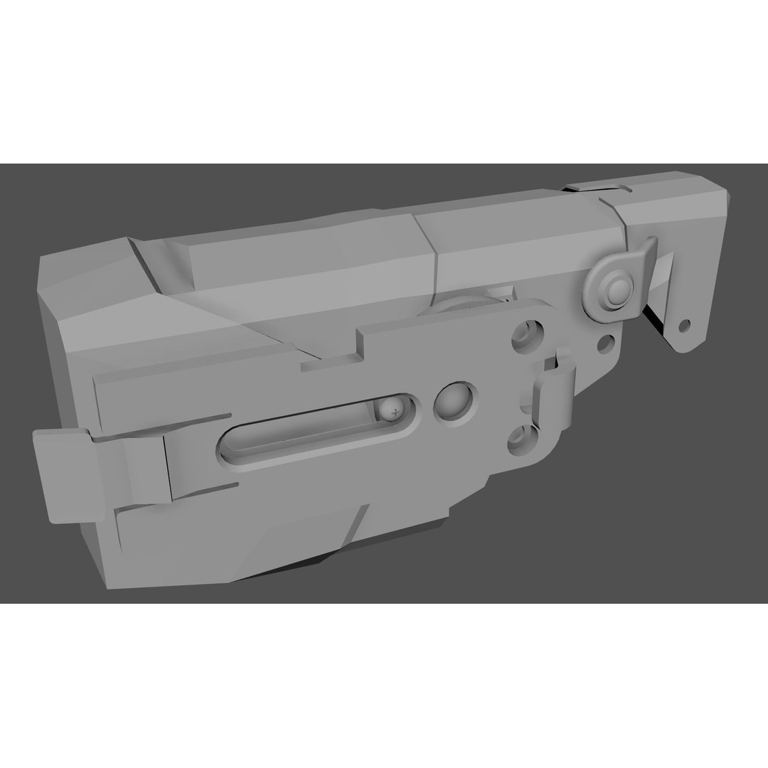 X2 Blade Tech Holster 3D Model – Low Poly PBR Game Asset, FBX - View 16
