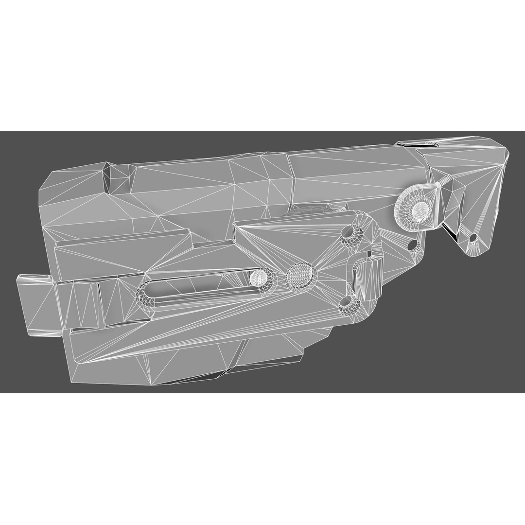 X2 Blade Tech Holster 3D Model – Low Poly PBR Game Asset, FBX - View 20