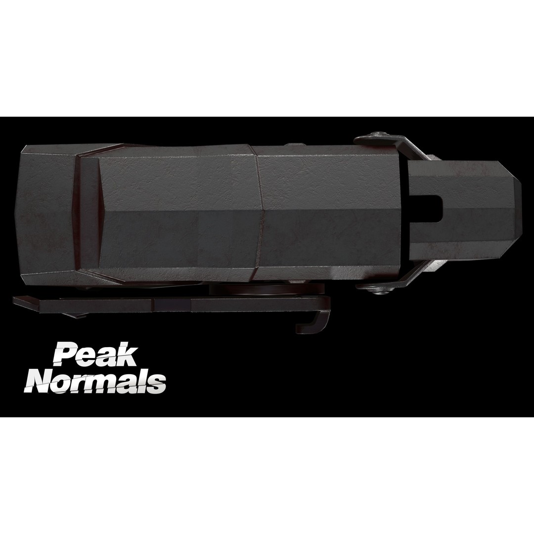 X2 Blade Tech Holster 3D Model – Low Poly PBR Game Asset, FBX - View 6