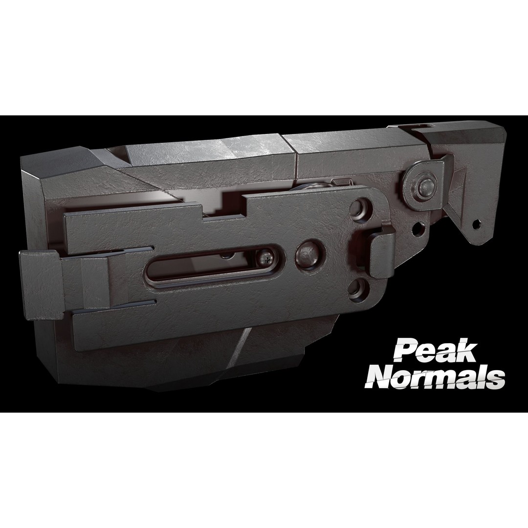 X2 Blade Tech Holster 3D Model – Low Poly PBR Game Asset, FBX - View 7