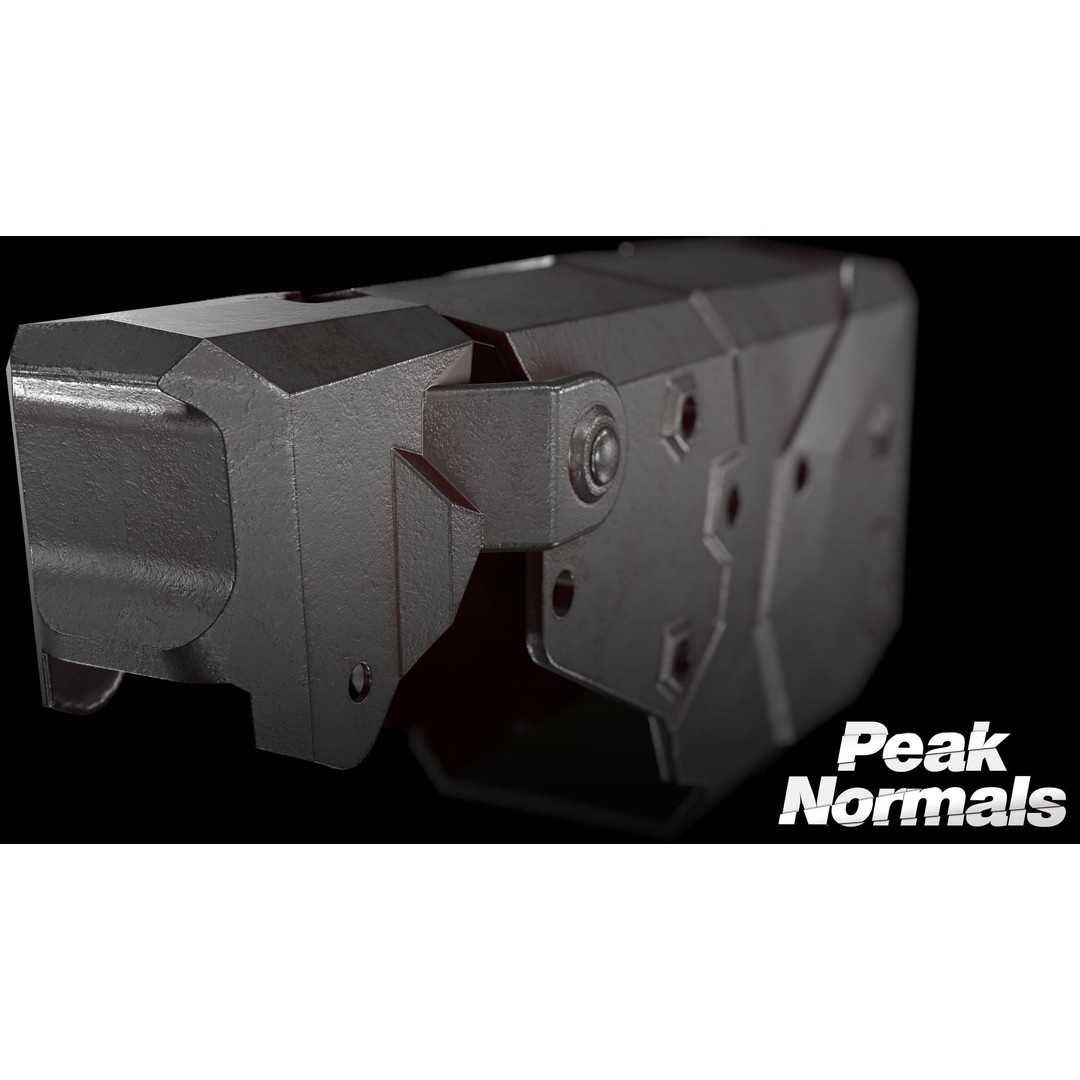 X2 Blade Tech Holster 3D Model – Low Poly PBR Game Asset, FBX - View 8
