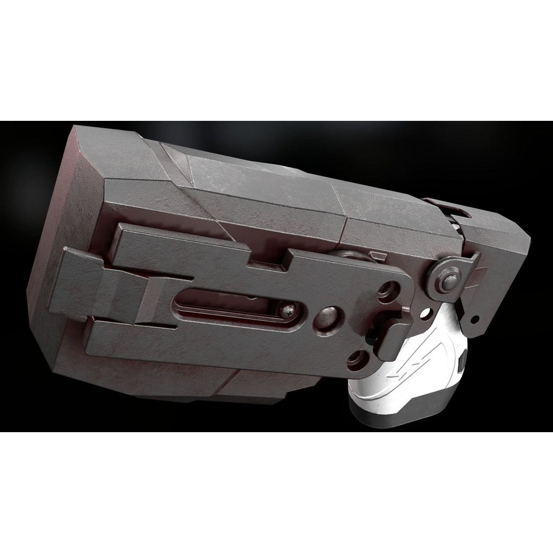 X2 Blade Tech Holster 3D Model – Low Poly PBR Game Asset, FBX - View 9