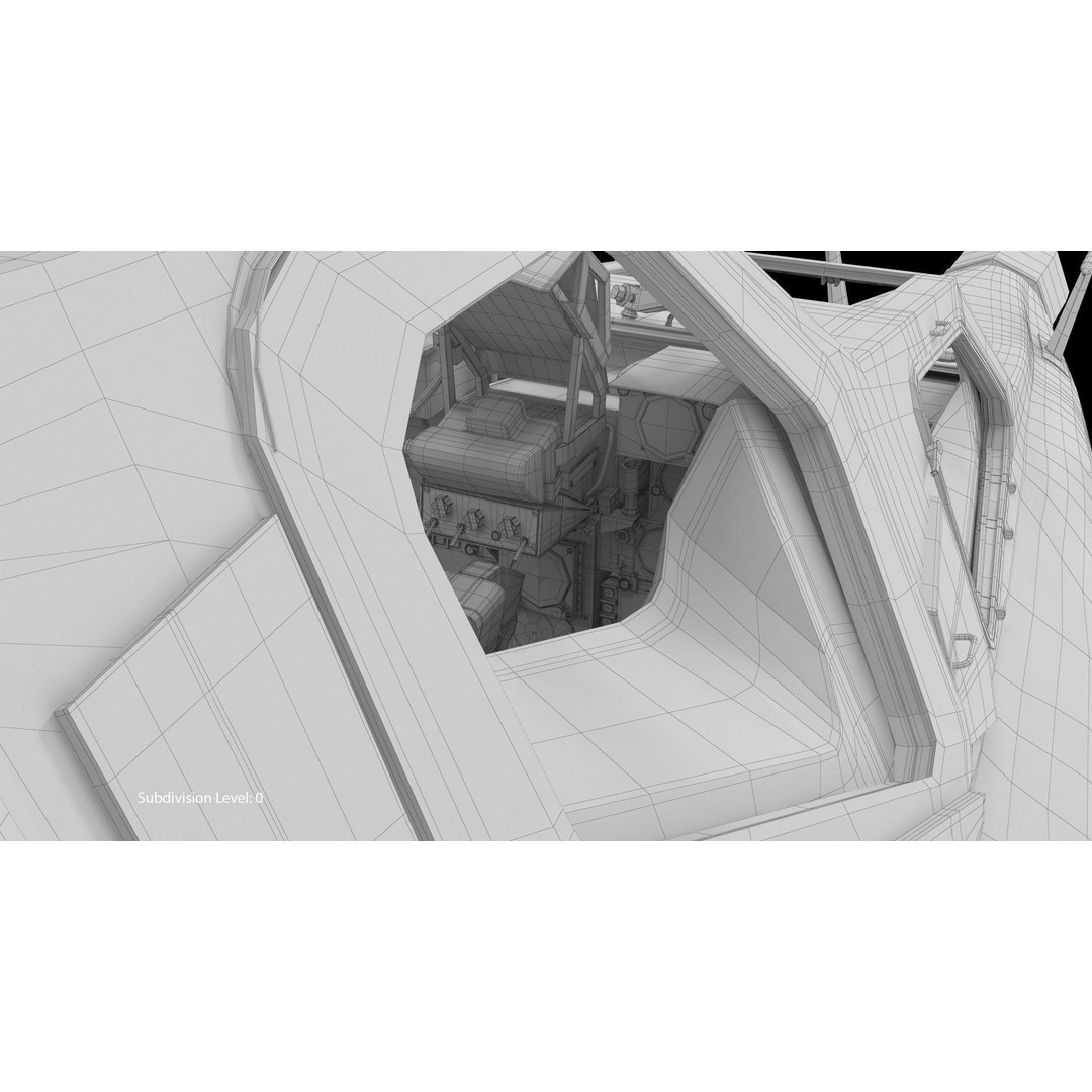 Mi-28N Gray 3D Model – Low Poly Military Helicopter, FBX, OBJ - View 34
