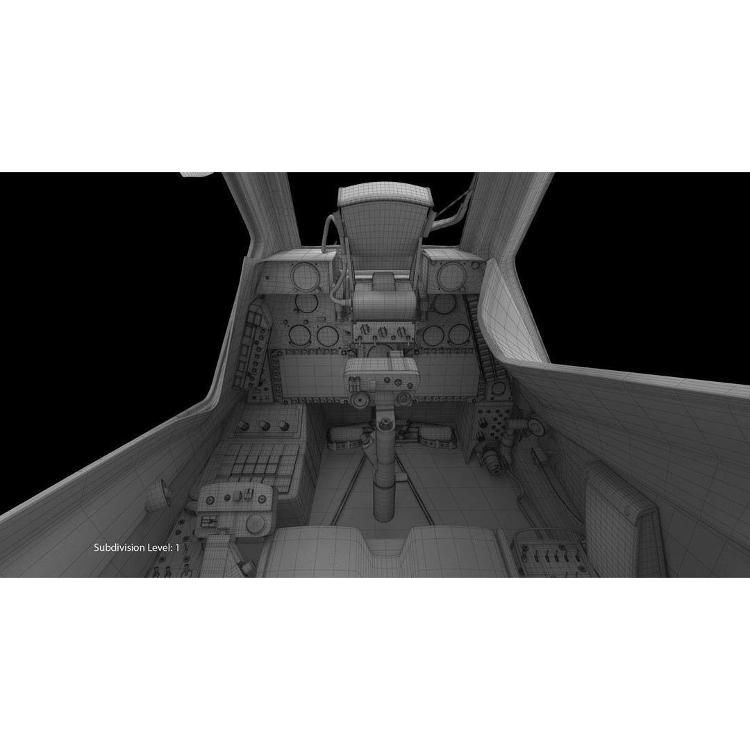 Mi-28N Gray 3D Model – Low Poly Military Helicopter, FBX, OBJ - View 38