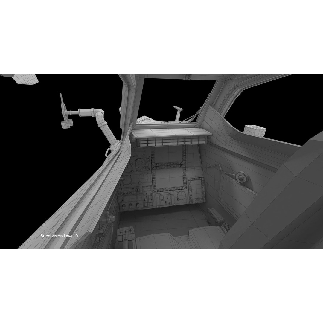 Mi-28N Gray 3D Model – Low Poly Military Helicopter, FBX, OBJ - View 43