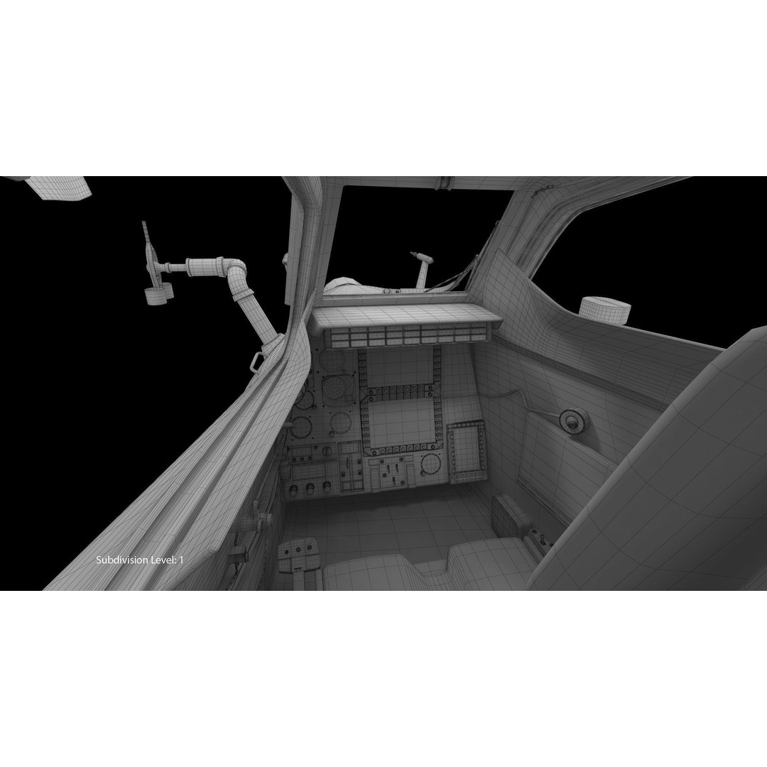 Mi-28N Gray 3D Model – Low Poly Military Helicopter, FBX, OBJ - View 44