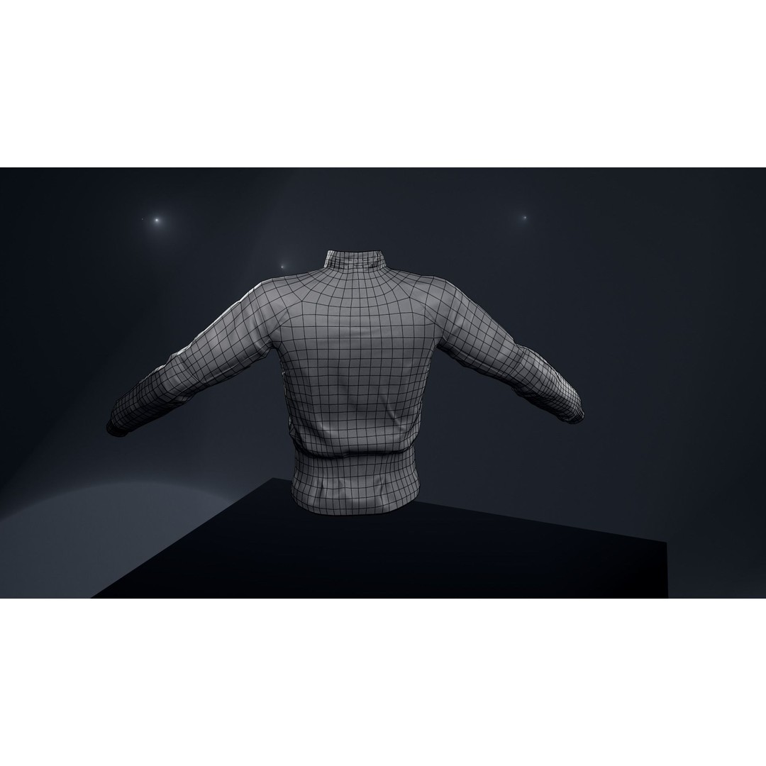 Tactical Shirt 3D Model – Low Poly Game Asset, Rigged, PBR - View 13