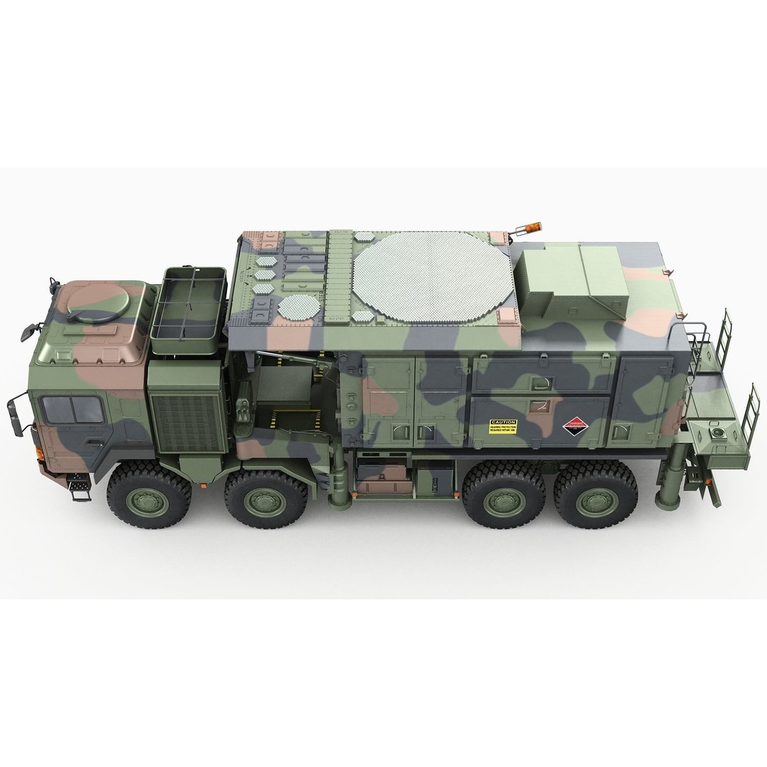 MIM-104 Patriot Battery 3D Model – Military Vehicle, FBX, OBJ - View 15