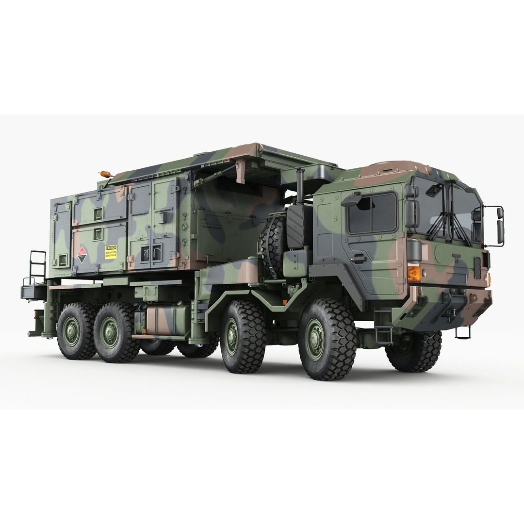 MIM-104 Patriot Battery 3D Model – Military Vehicle, FBX, OBJ - View 17