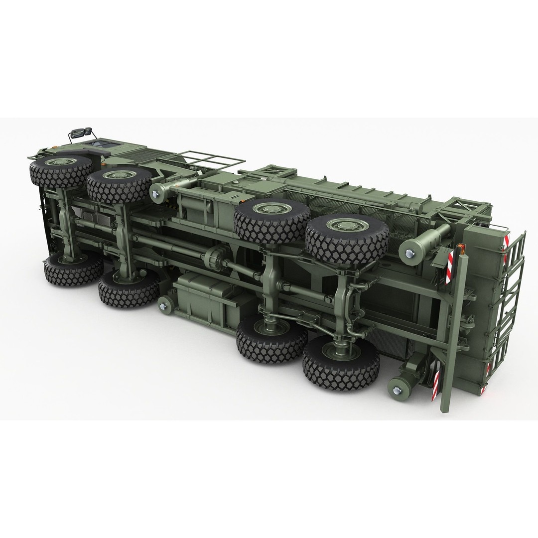 MIM-104 Patriot Battery 3D Model – Military Vehicle, FBX, OBJ - View 21