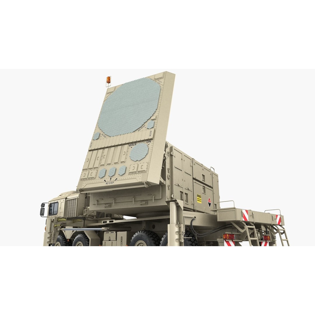 MIM-104 Patriot Battery 3D Model – Military Vehicle, FBX, OBJ - View 23