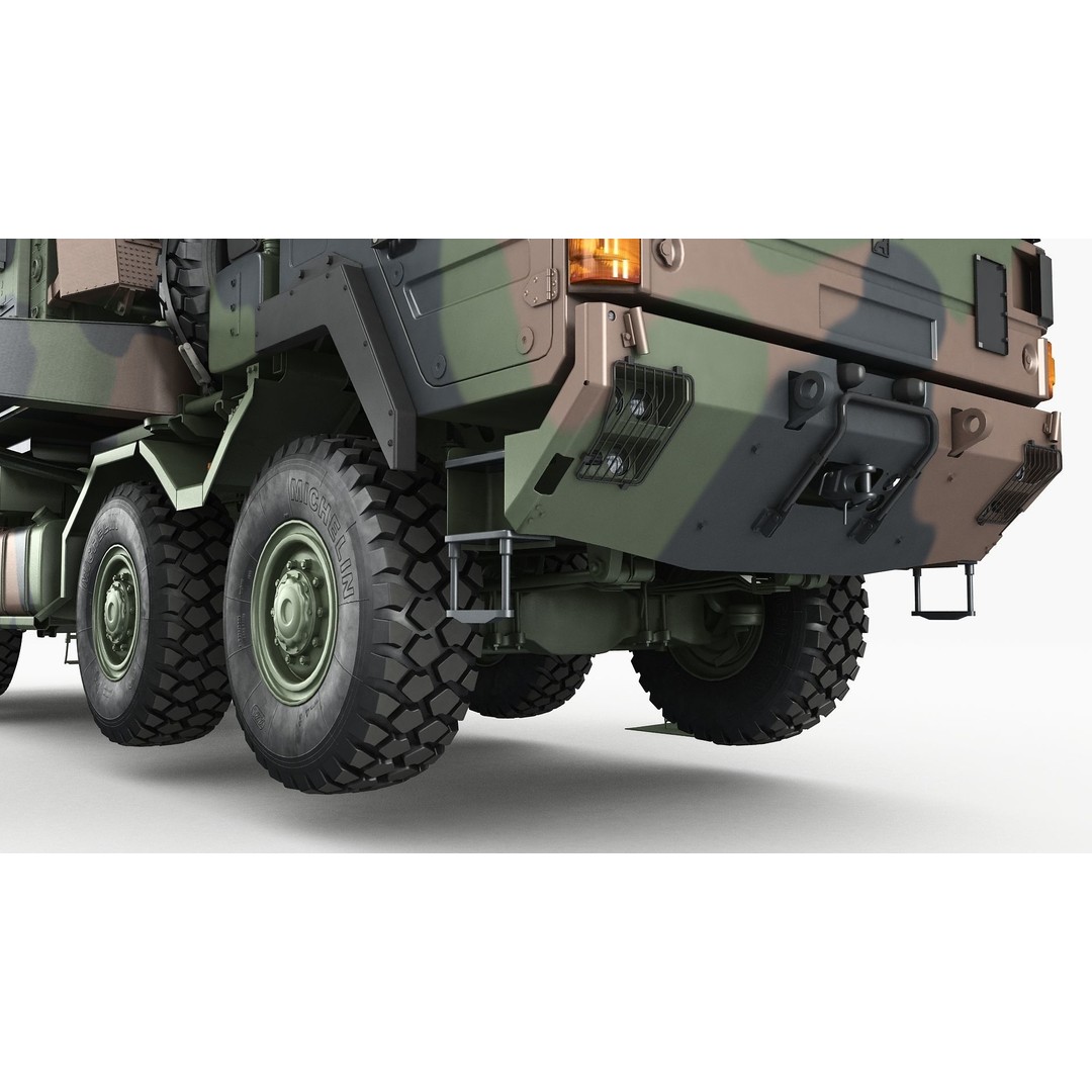 MIM-104 Patriot Battery 3D Model – Military Vehicle, FBX, OBJ - View 24