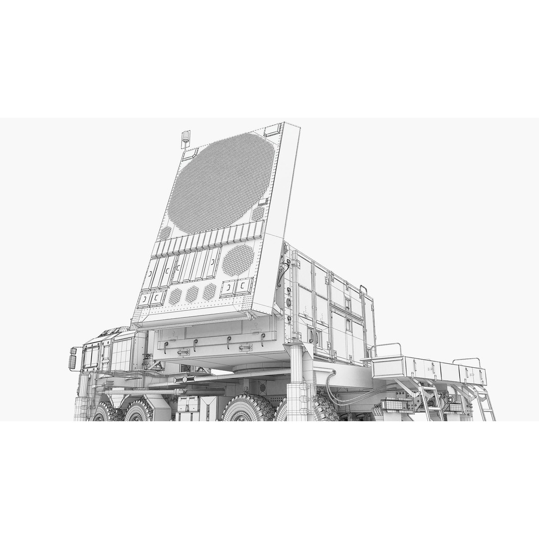 MIM-104 Patriot Battery 3D Model – Military Vehicle, FBX, OBJ - View 34