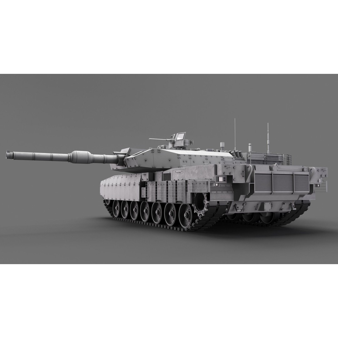 Main Battle Tank 3D Model – High Poly Military Vehicle Asset - View 5