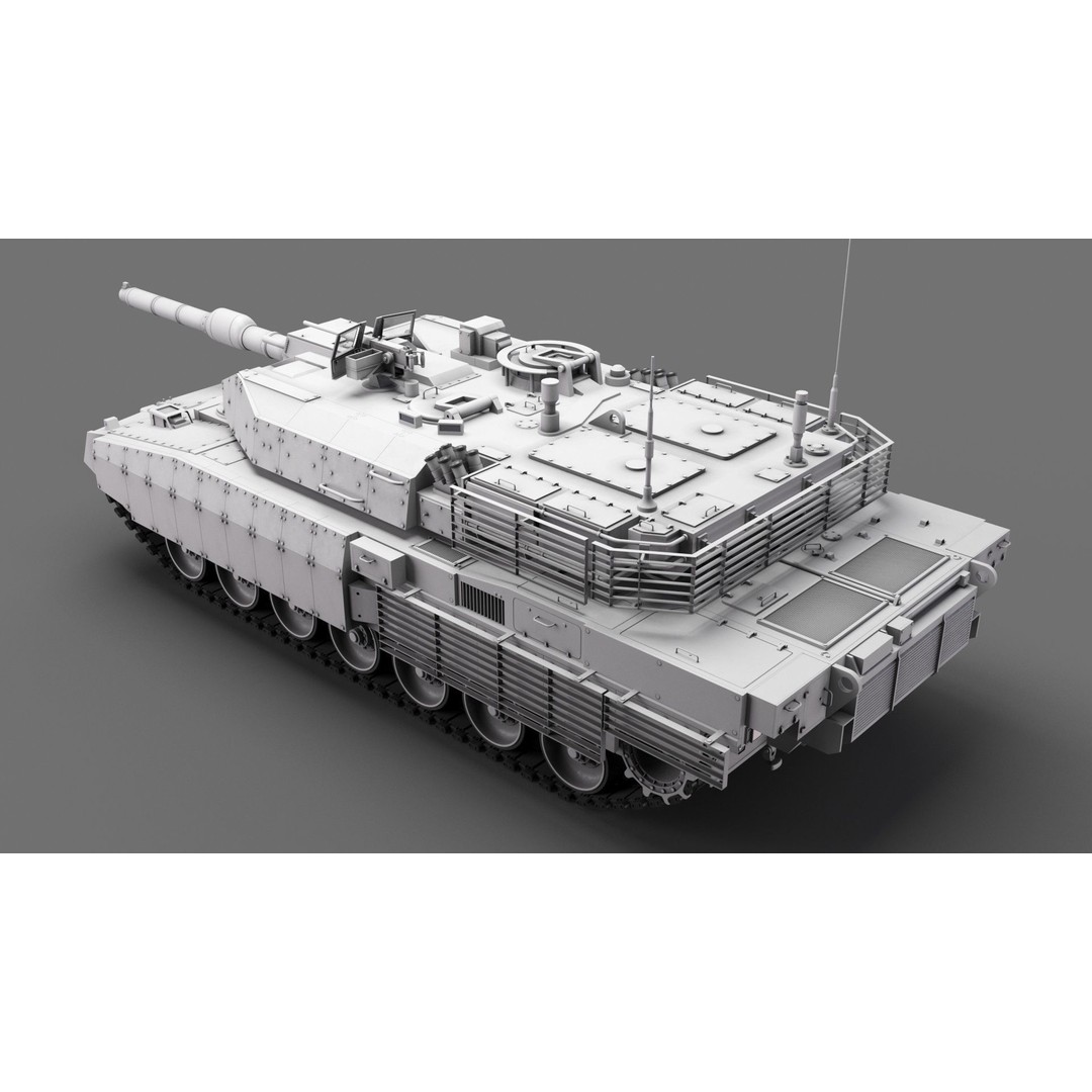 Main Battle Tank 3D Model – High Poly Military Vehicle Asset - View 7