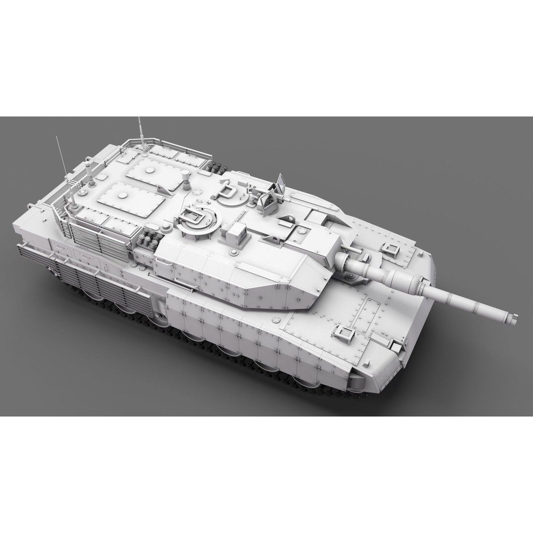 Main Battle Tank 3D Model – High Poly Military Vehicle Asset - View 9