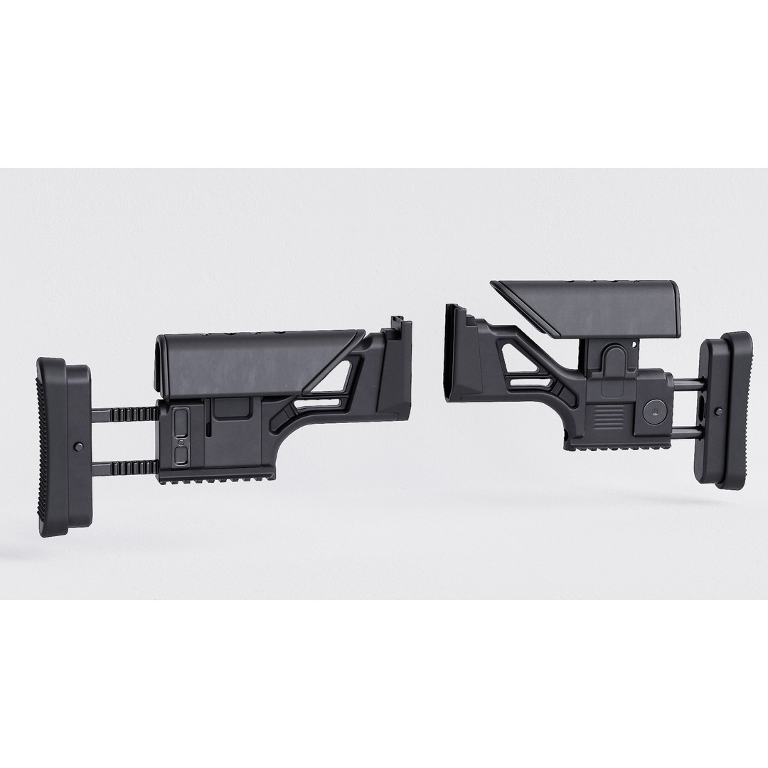 FN MK 20 SSR Stock 3D Model – Low Poly Game Ready Asset, FBX, OBJ - View 7
