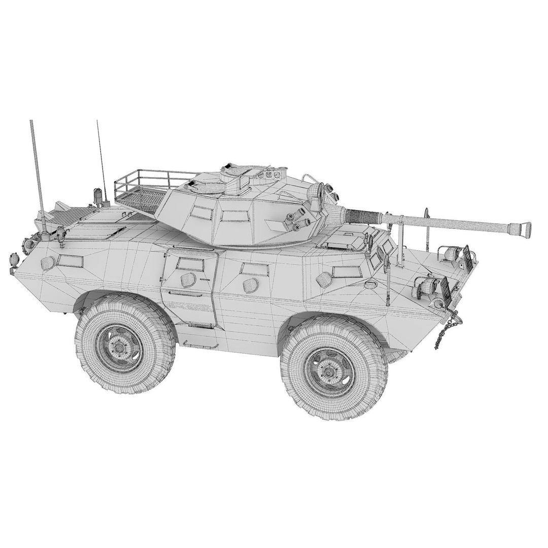 Cadillac V150 3D Model – High Poly Military Vehicle, FBX - View 12