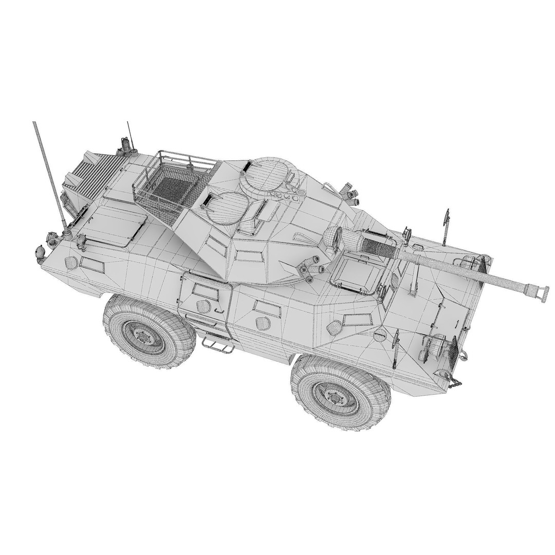 Cadillac V150 3D Model – High Poly Military Vehicle, FBX - View 14