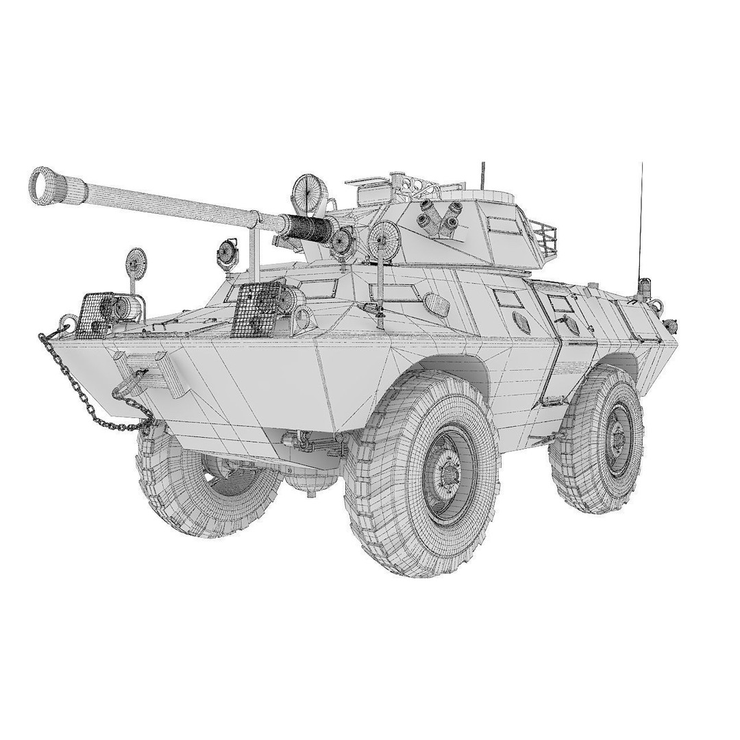 Cadillac V150 3D Model – High Poly Military Vehicle, FBX - View 19