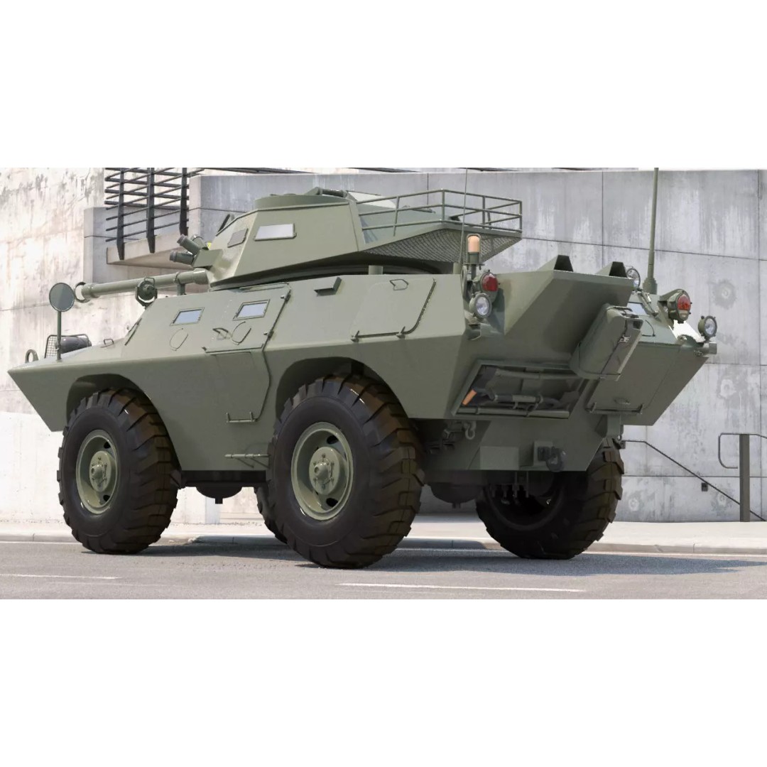 Cadillac V150 3D Model – High Poly Military Vehicle, FBX - View 2
