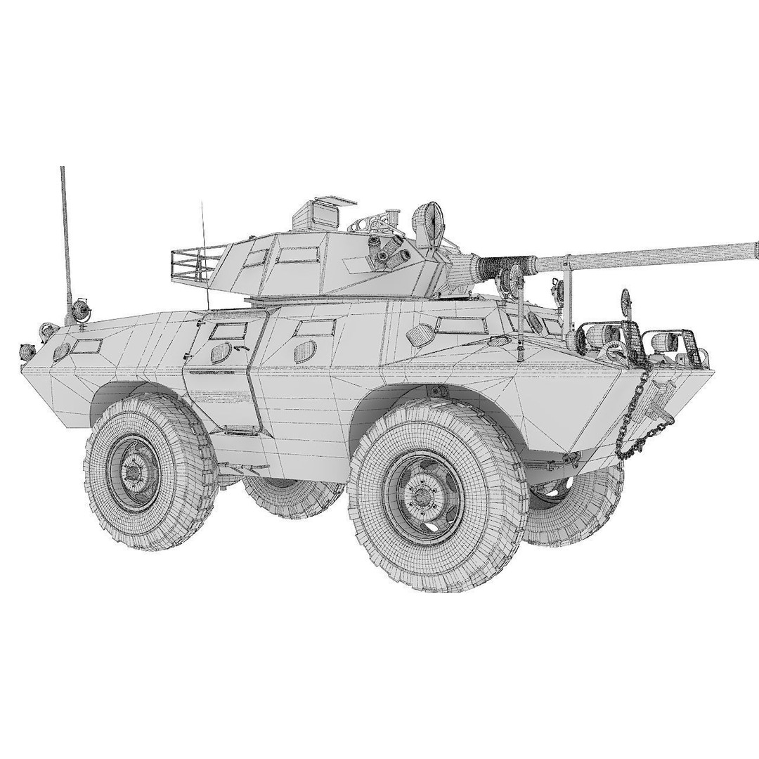 Cadillac V150 3D Model – High Poly Military Vehicle, FBX - View 21