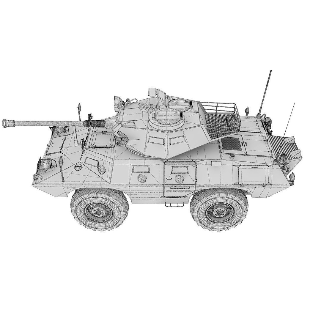 Cadillac V150 3D Model – High Poly Military Vehicle, FBX - View 25