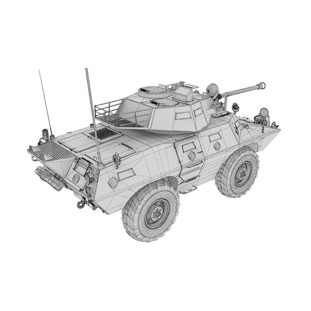 Cadillac V150 3D Model – High Poly Military Vehicle, FBX - View 29