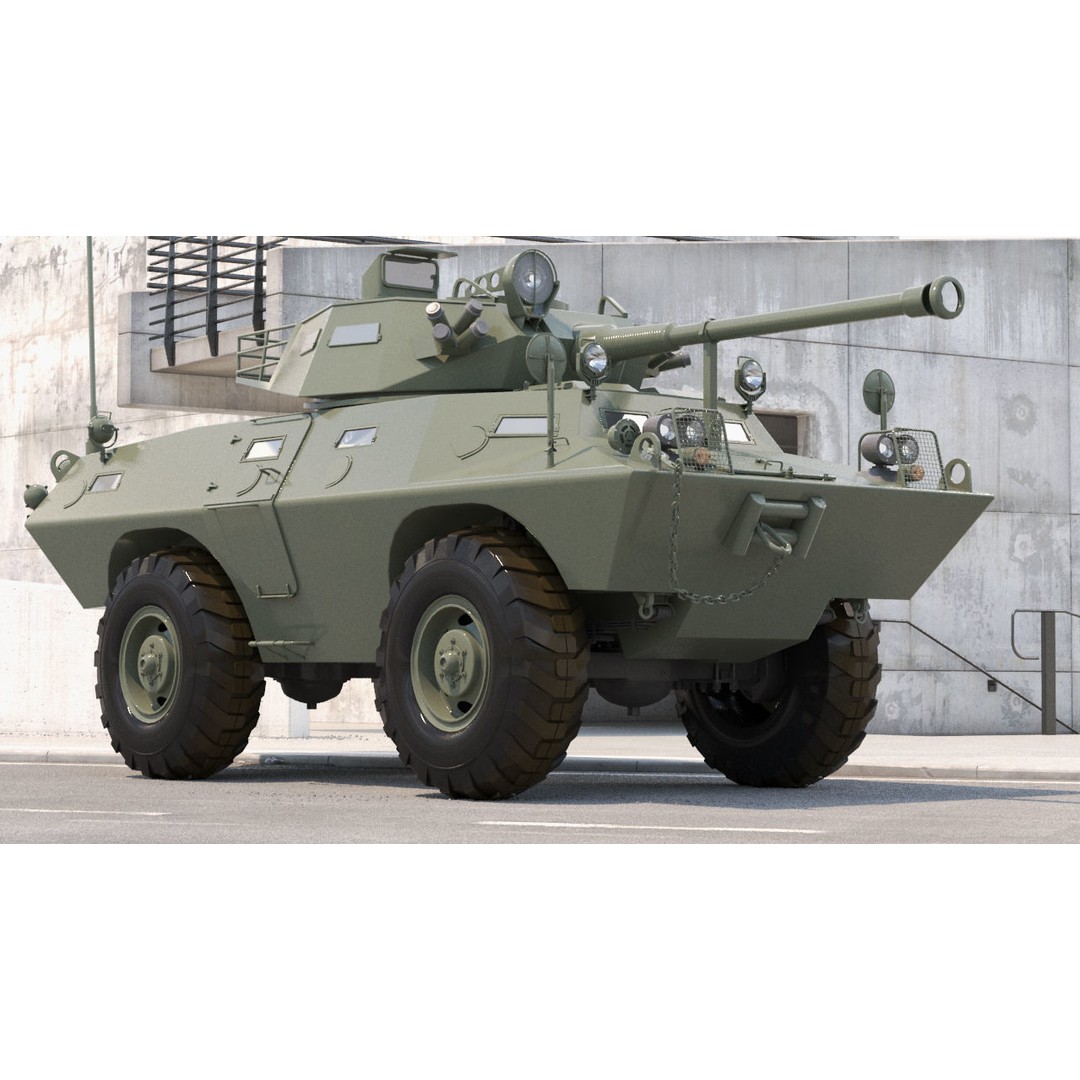 Cadillac V150 3D Model – High Poly Military Vehicle, FBX - View 3