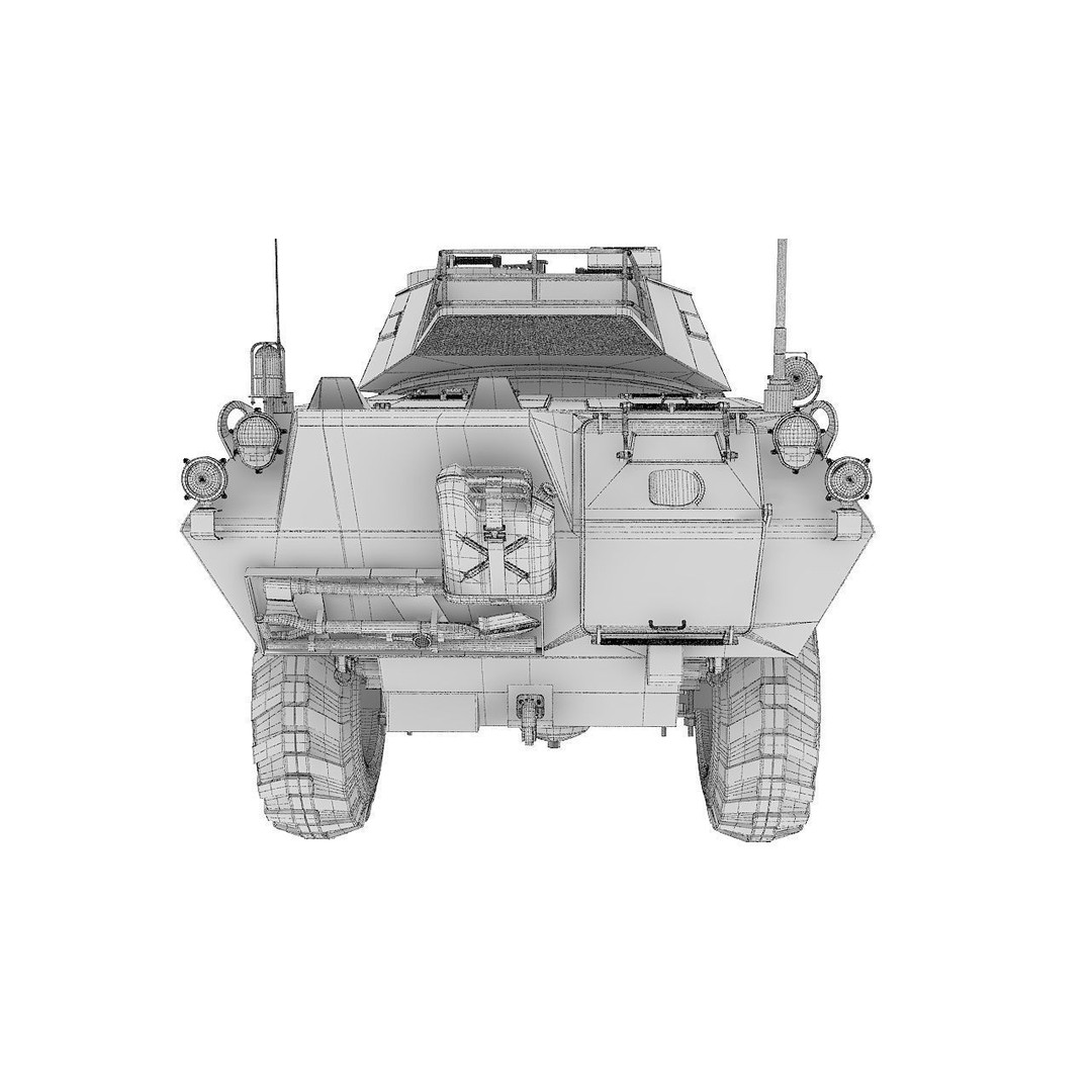 Cadillac V150 3D Model – High Poly Military Vehicle, FBX - View 31