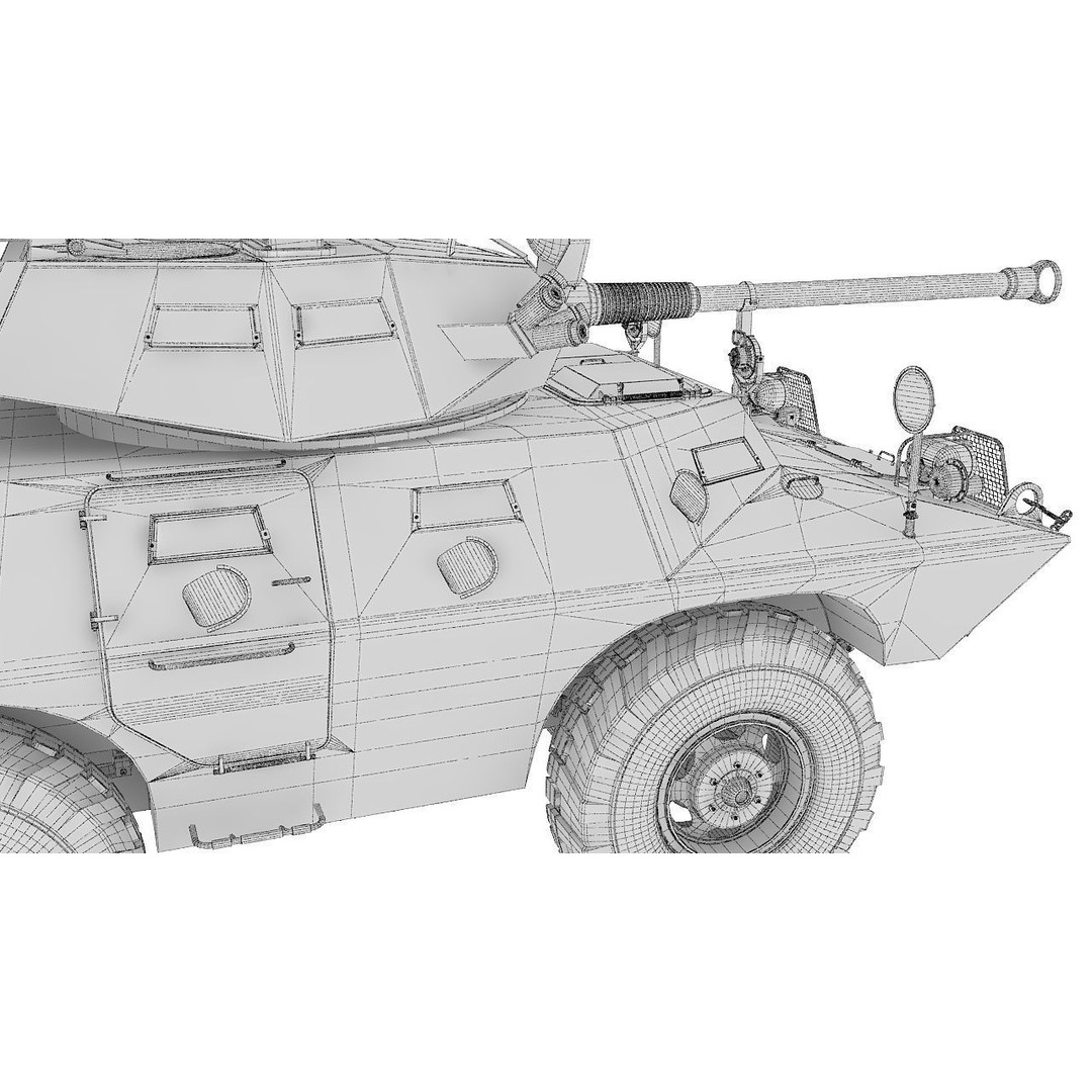 Cadillac V150 3D Model – High Poly Military Vehicle, FBX - View 37