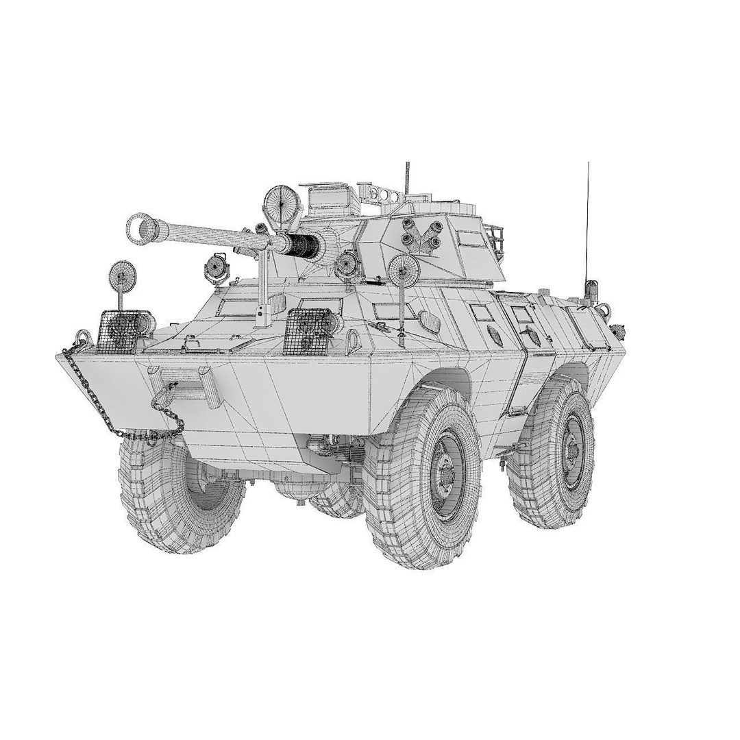 Cadillac V150 3D Model – High Poly Military Vehicle, FBX - View 43