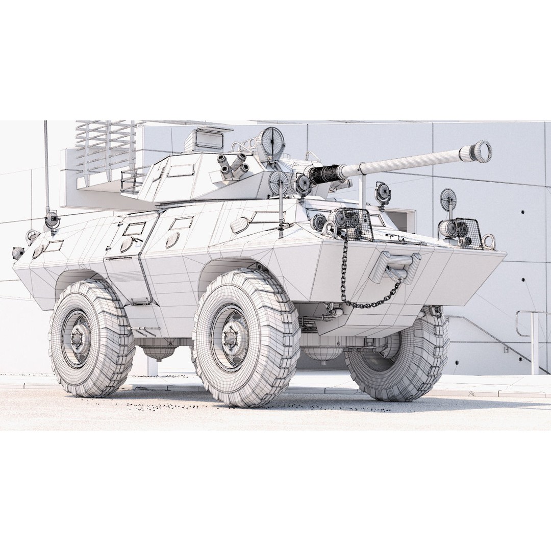 Cadillac V150 3D Model – High Poly Military Vehicle, FBX - View 5