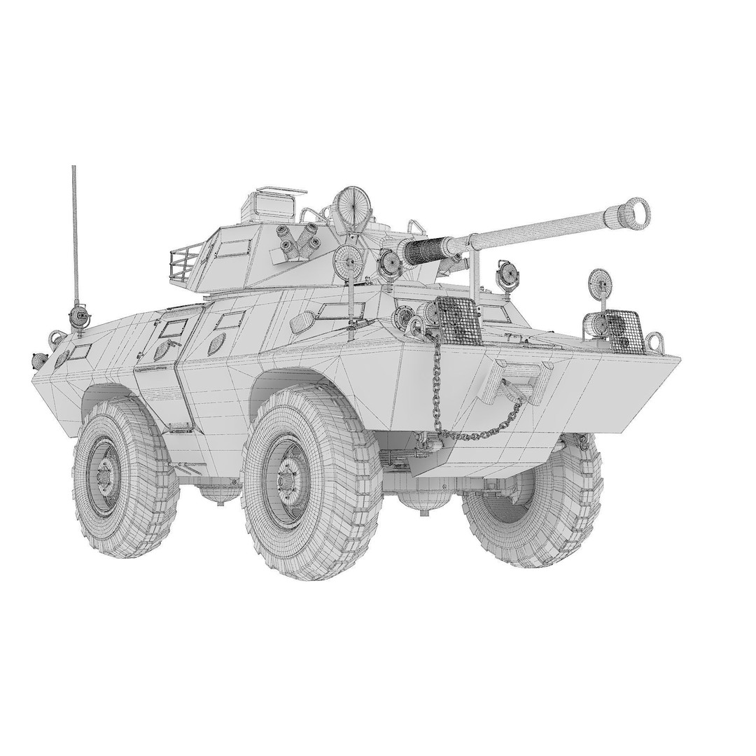 Cadillac V150 3D Model – High Poly Military Vehicle, FBX - View 8