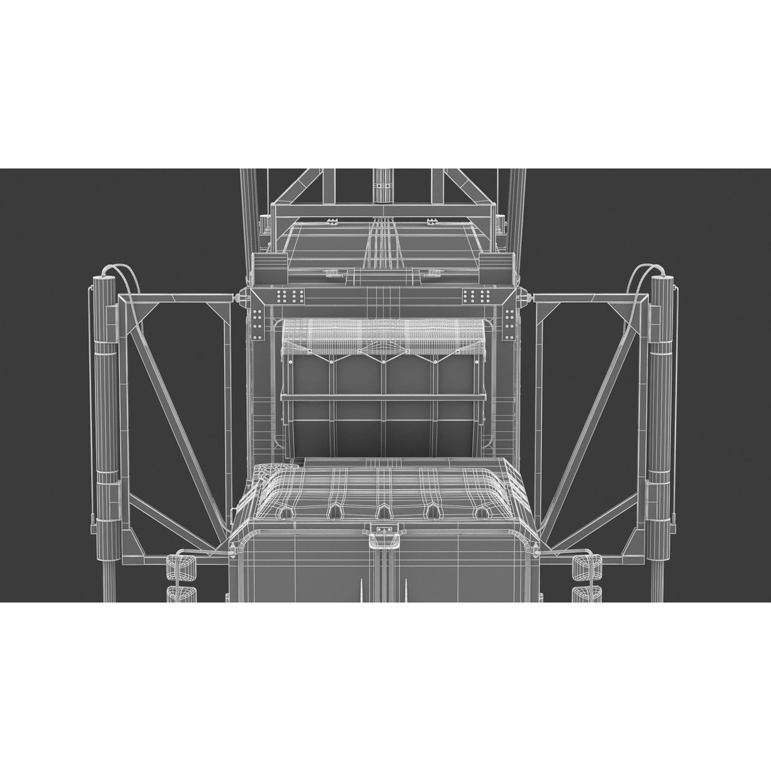 Mobile Tracking Radar Truck 3D Model – High Poly PBR Asset for Games, FBX, OBJ - View 37
