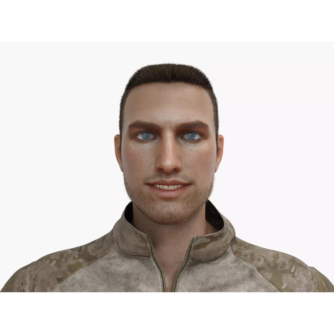 Special Forces Tactical Military Soldier 3D Model – Low Poly Rigged Game Asset, FBX - View 19
