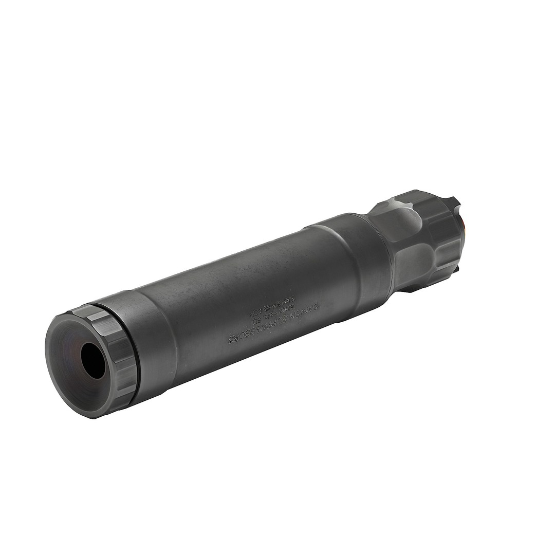 BANISH 45 Suppressor 3D Model – Low Poly PBR Game Asset, FBX, OBJ