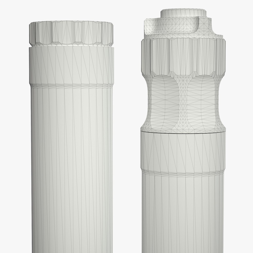 BANISH 45 Suppressor 3D Model – Low Poly PBR Game Asset, FBX, OBJ - View 14