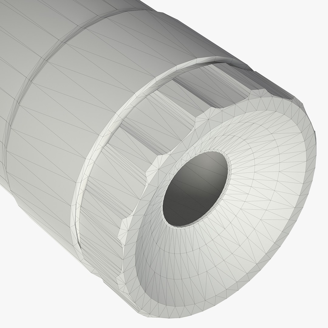 BANISH 45 Suppressor 3D Model – Low Poly PBR Game Asset, FBX, OBJ - View 15