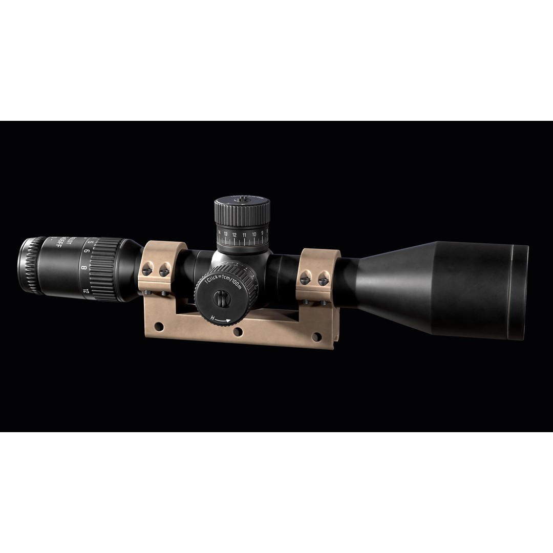 Riflescope Hensoldt FF 3D Model – Low Poly PBR Game Asset, FBX - View 11
