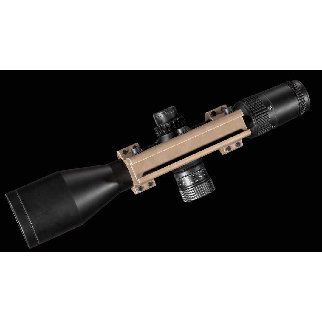 Riflescope Hensoldt FF 3D Model – Low Poly PBR Game Asset, FBX - View 12
