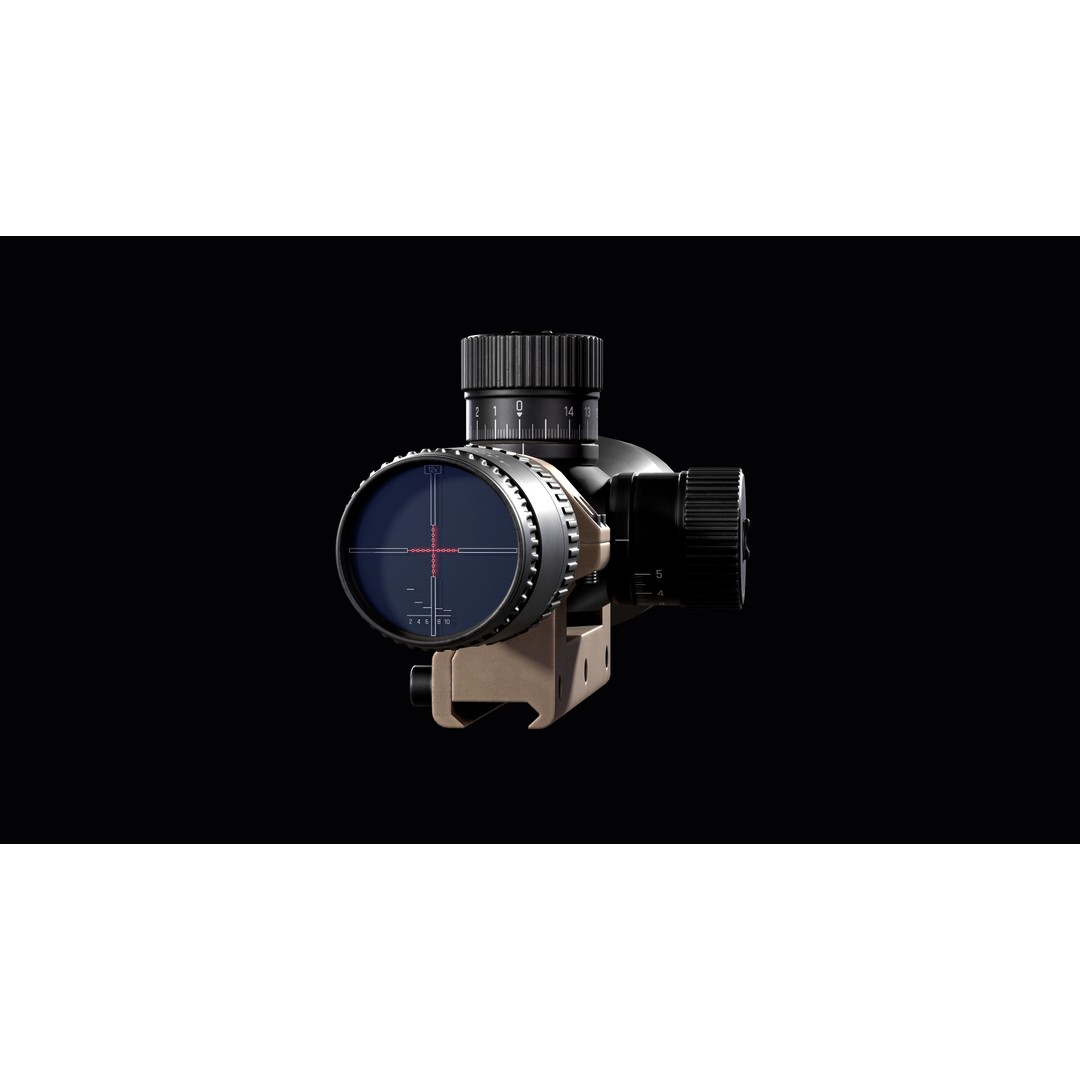 Riflescope Hensoldt FF 3D Model – Low Poly PBR Game Asset, FBX - View 15